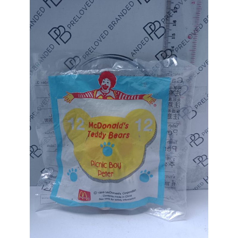 McDonald's Happy Meal - Teddy Bears 12 Picnic Boy Peter