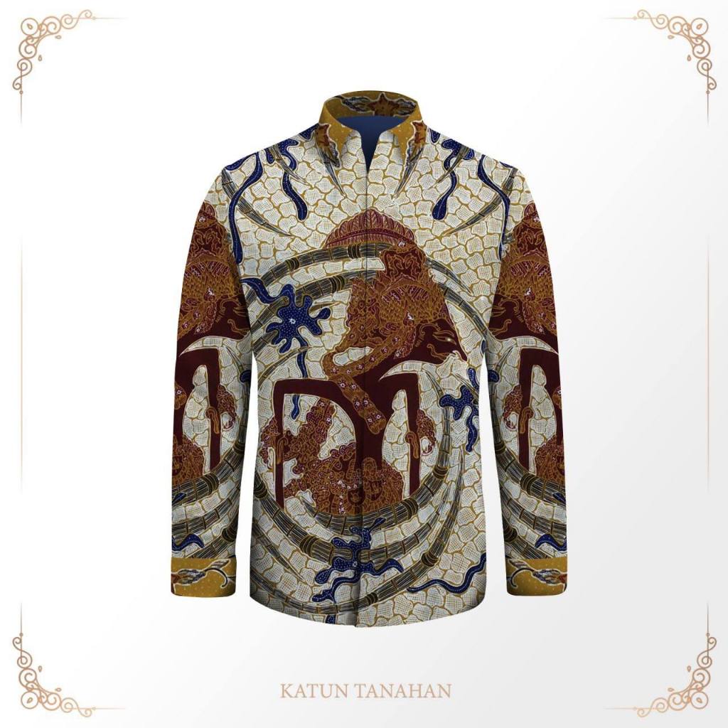 Kemeja pria lengan panjang batik tulis exclusive pola baju batik pria bahan katun premium batik tuli