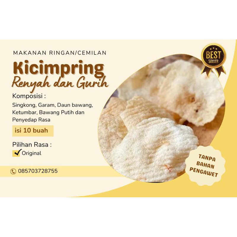 

Promo kicimpring singkong 500gram asli tanpa bahan pengawet