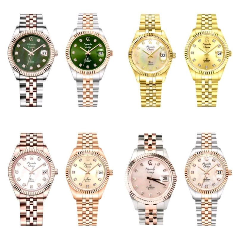 Jam Tangan Couple Alexandre Christie 5013 / AC5013 AC 5013 Kaca Sapphire [Original Garansi resmi 1 t