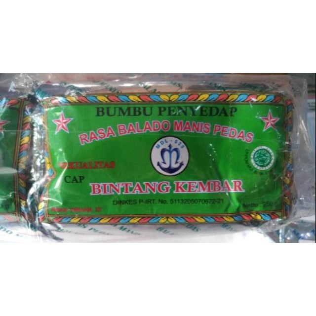 

Bumbu Atom Balado Cap Bintang Kembar 250gr