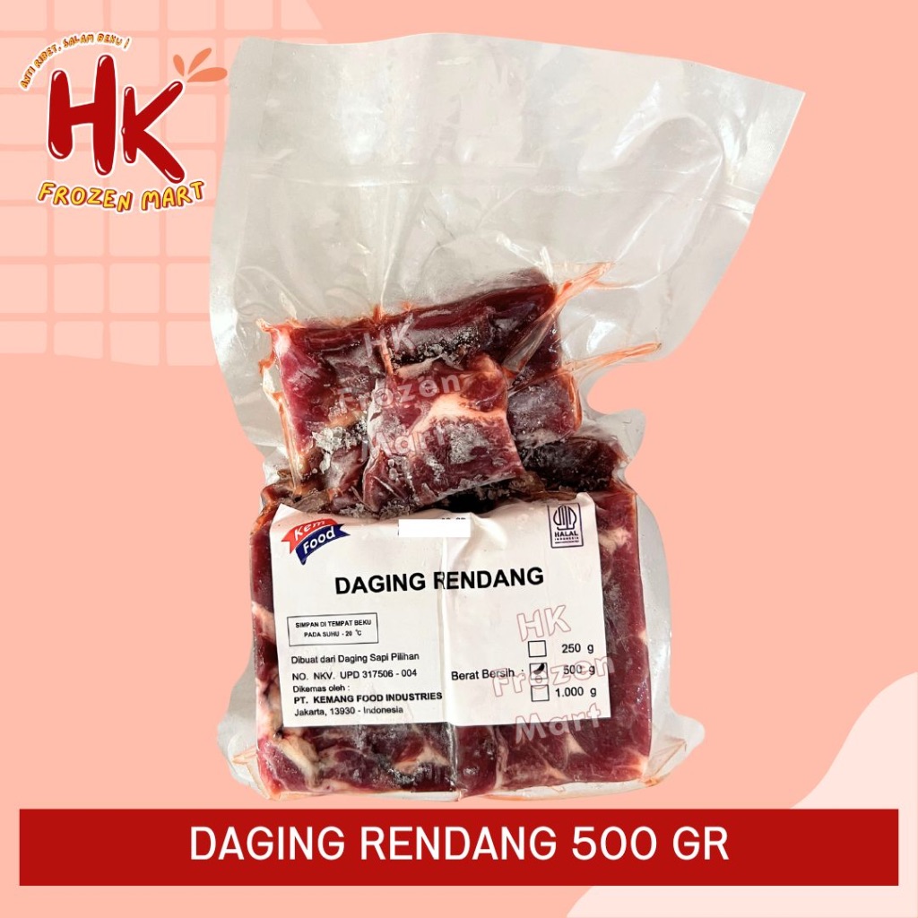 

Daging Sapi Rendang 500gr Kemfood Premium | beef HK FROZEN MART