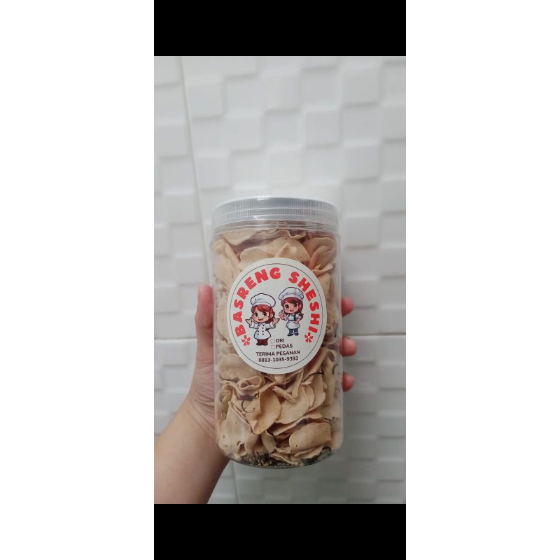 

Basreng sheshi ori daun jeruk & pedas