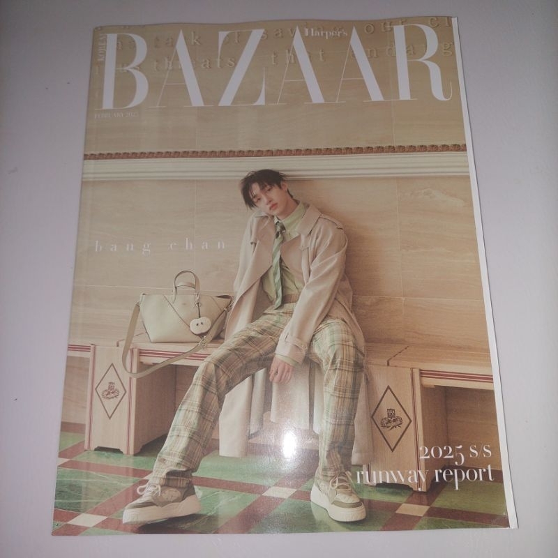 [Ready] Harper's Bazaar Korea Bangchan Stray Kids - Majalah Edisi Februari