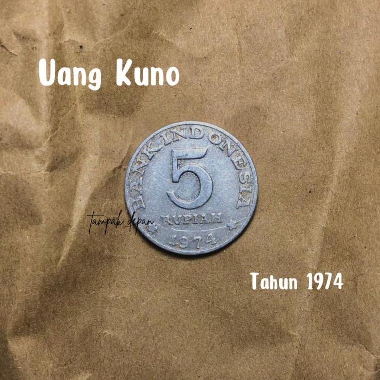 Koleksi Uang Logam Kuno RP 5 Tahun 1974