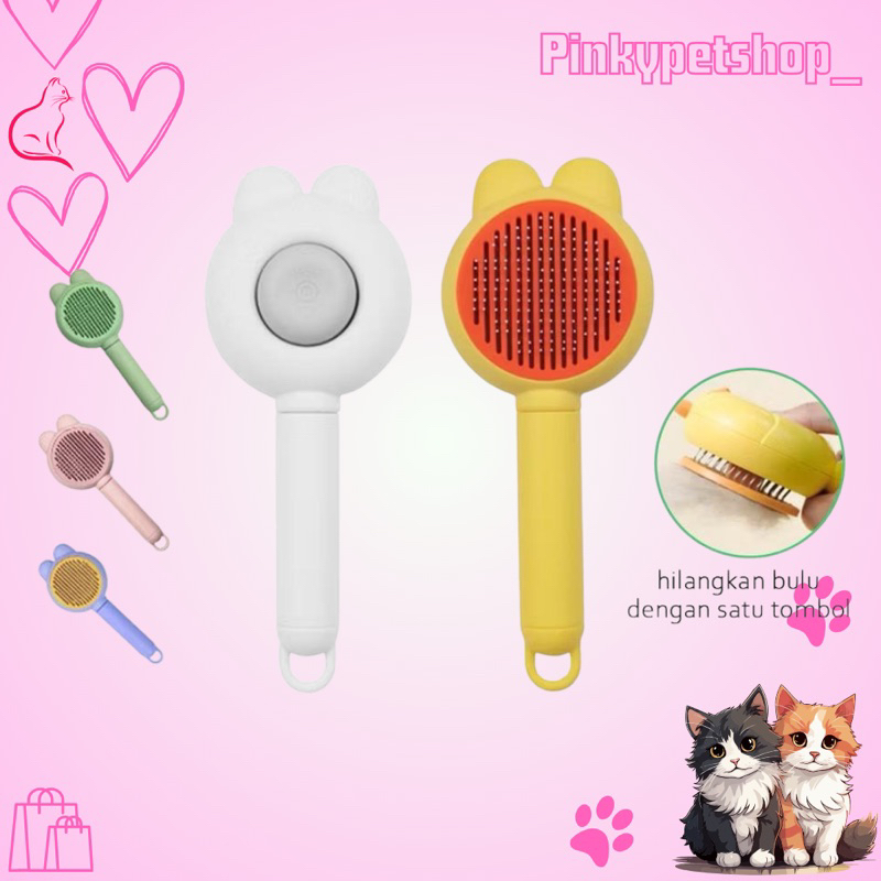 SISIR OTOMATIS - Sisir Kucing Otomatis Bulat & Oval