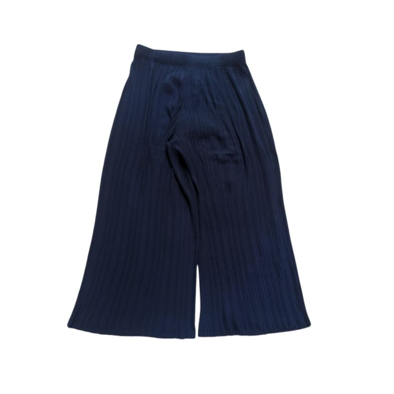 Plisket pleatsme not issey miyake flare navy skirt