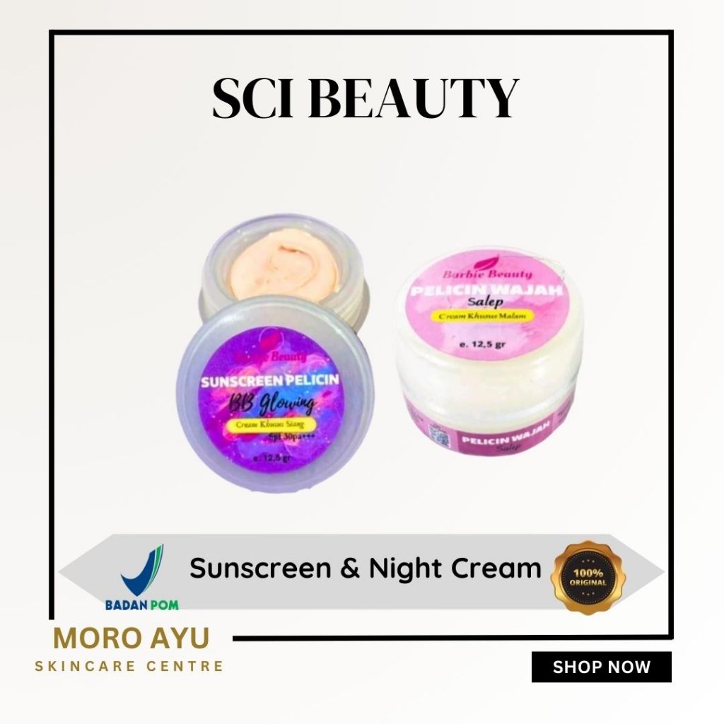 SCI Barbie Beauty Salep Pelicin Sunscreen BB Glowing Cream Malam