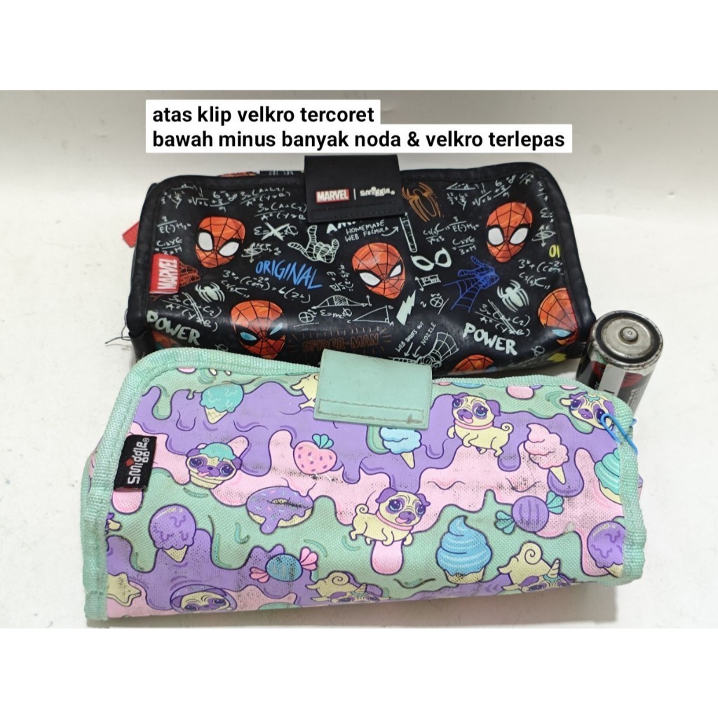 

Set smiggle pencil case beyond utility kotak pensil anak unicorn dog marvel spider man spiderman