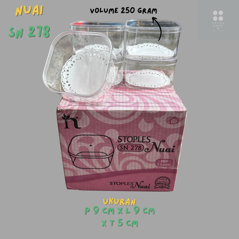 SALE TOPLES KUE KERING KOTAK 200-250 Gram / TOPLES KUE MURAH NUAI SN 278