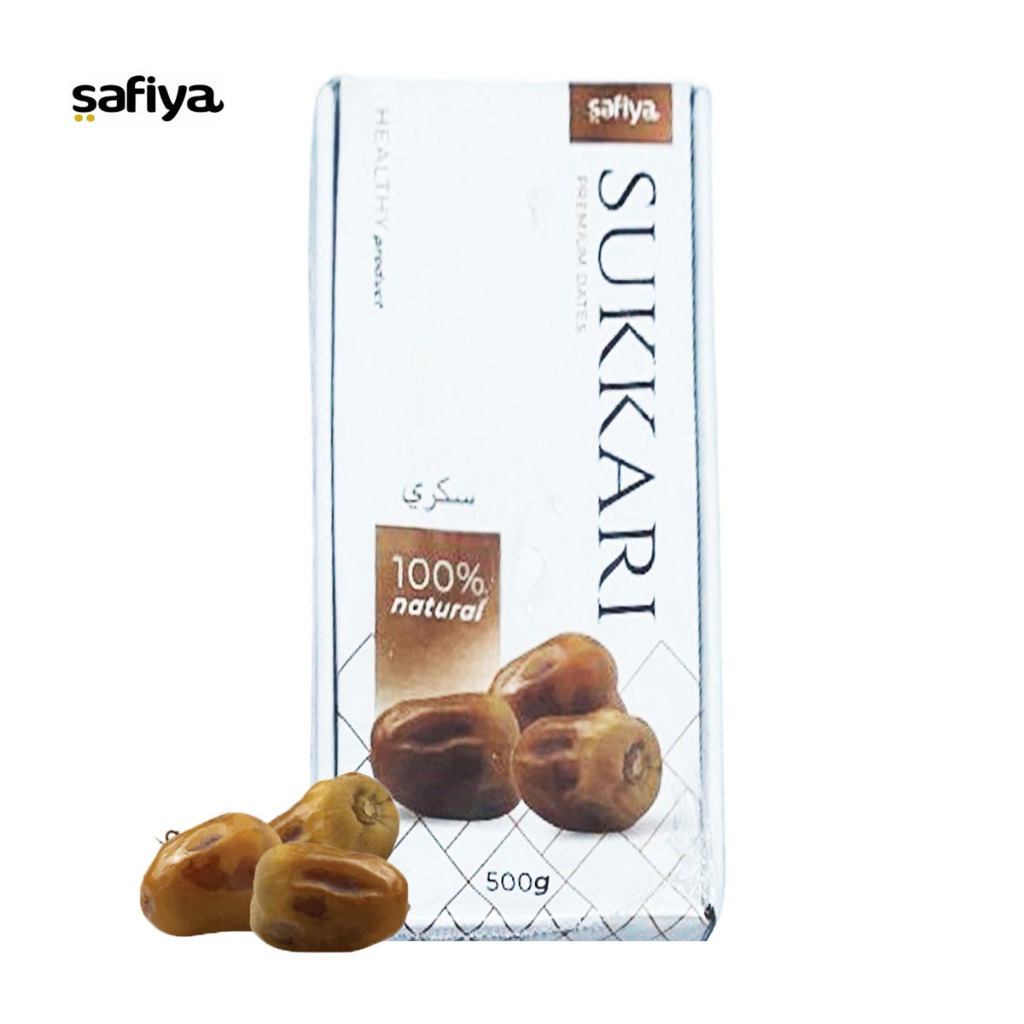 

SAFIYA Kurma Sukari Premium Dates 500g Sukkari King Dates Original Korma Raja Oleh Oleh Haji & Umroh