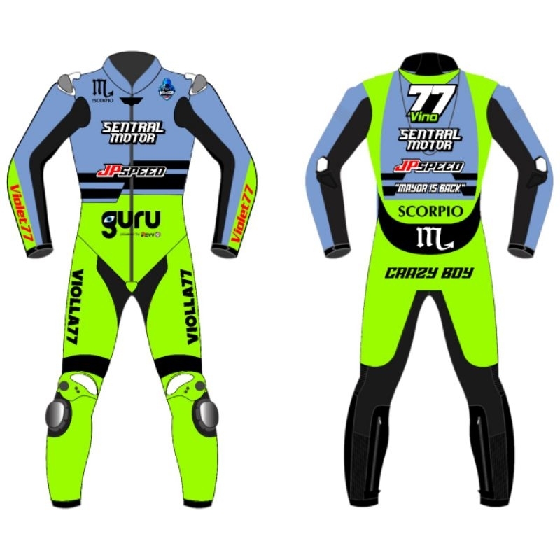 WEARPACK BALAP ROAD RACE ANAK/PELINDUNG BADAN BALAP MOTOR ANAK FREE DESAIN FREE SLEDING PAD