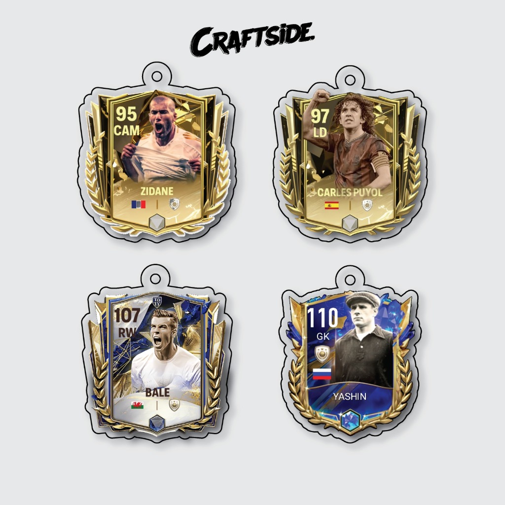 Key chain Gantungan Kunci Akrilik FC Mobile Card