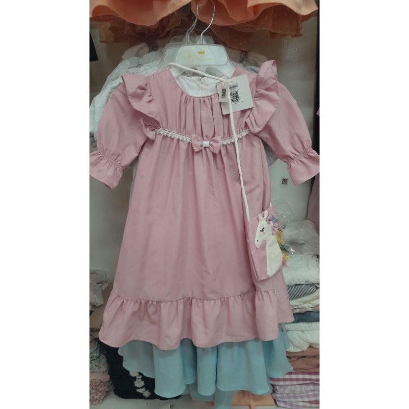 Dress anak princessa flami (New arrival)