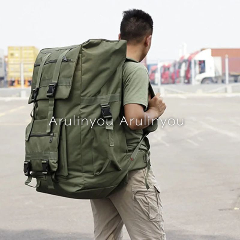 Arulinyou Tactical Bag Backpack Military 125 Liter Tas Ransel Militer Ransel Gunung Hiking Camping S