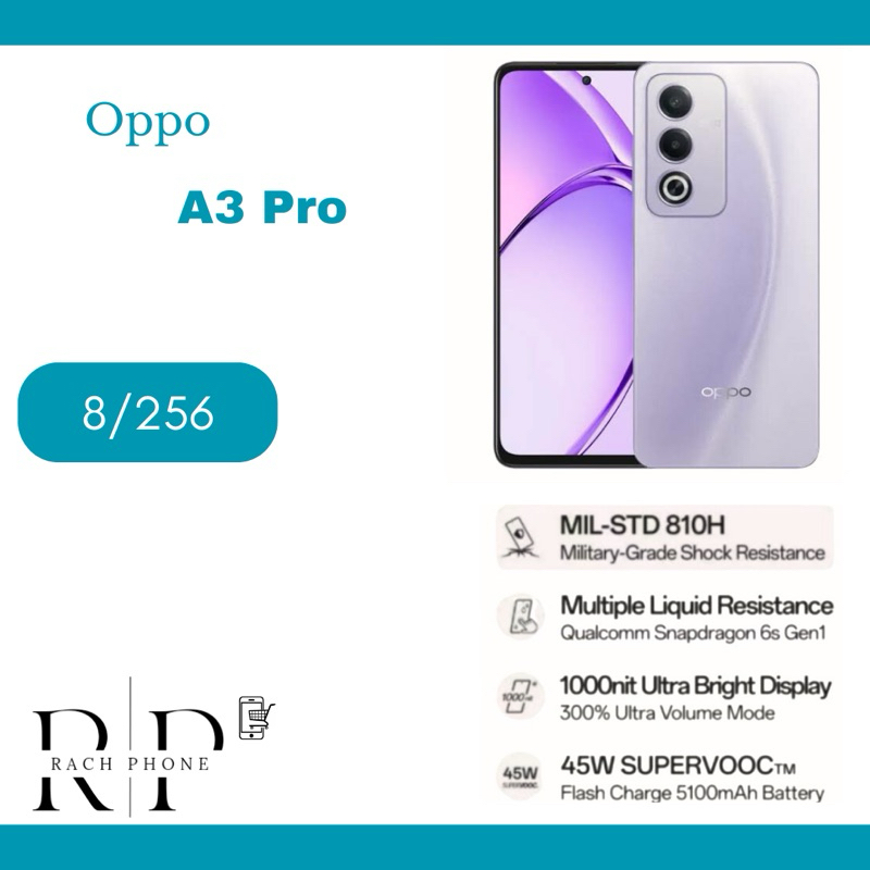 OPPO A3 PRO RAM 8 INTERNAL 256GB GARANSI RESMI OPPO INDONESIA