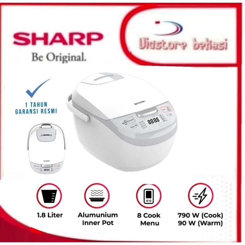 SHARP DIGITAL MAGIC COM 8MENU KS-DS18WH Magic com DIGITAL SHARP 1,8L KS-DS18WH/ RICE COOKER SHARP DI