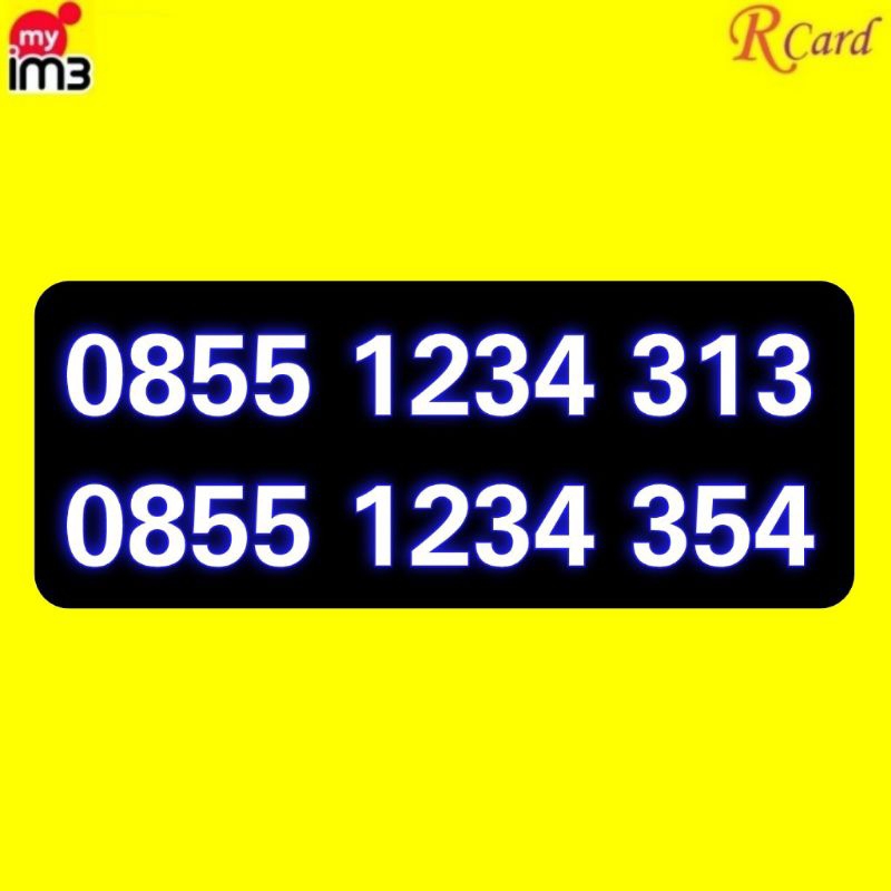 Perdana Nomor Cantik Indosat im3 11 digit 1234 313 354