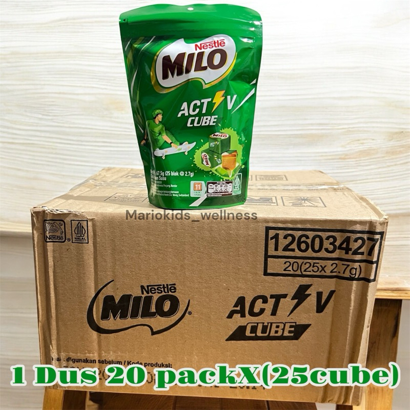 

Milo Activ Cube 1 Dus / 1 Karton 20pack X 25cube