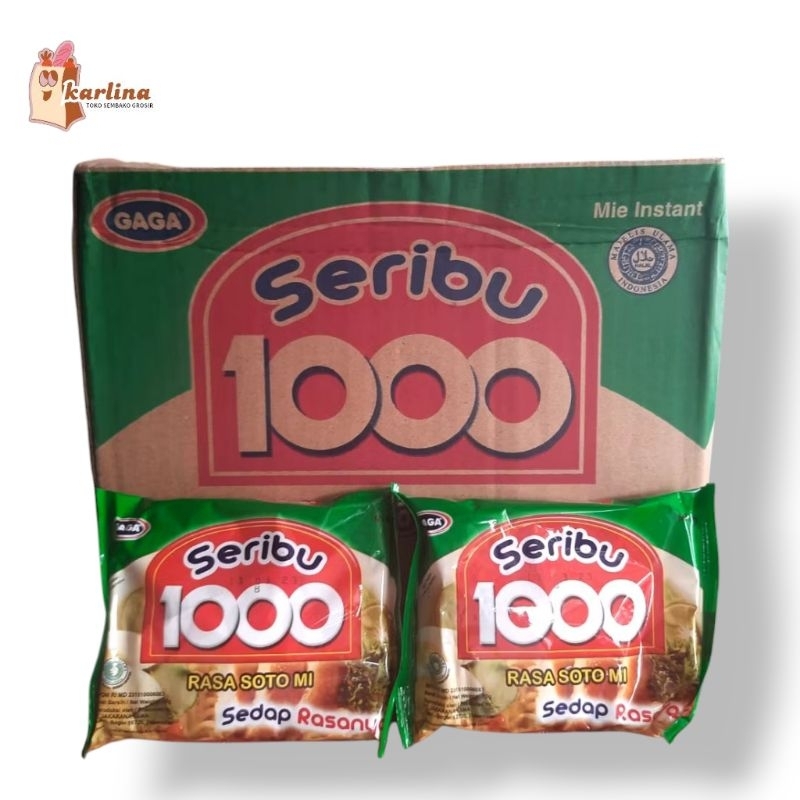 

Mie Gaga 1000 Rasa Soto Mi 50gr 1 Dus Isi 40 Pcs