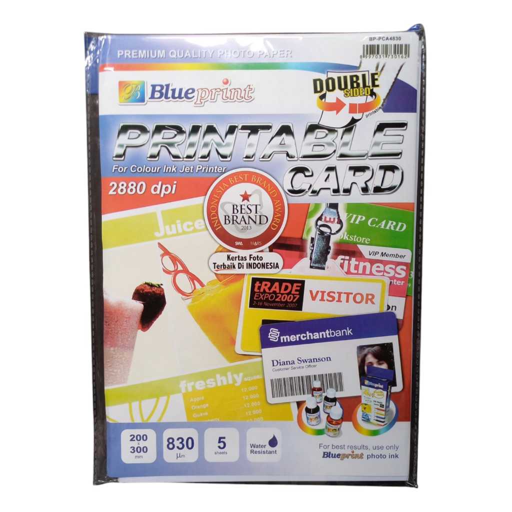 

Kartu ID Card Blueprint A4 – 5 PCS White Printable Card