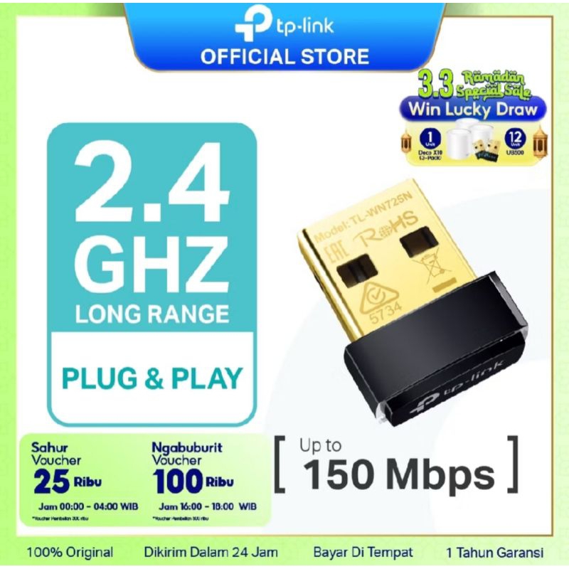 TP-LINK TL-WN725N usb wifi receiver pc