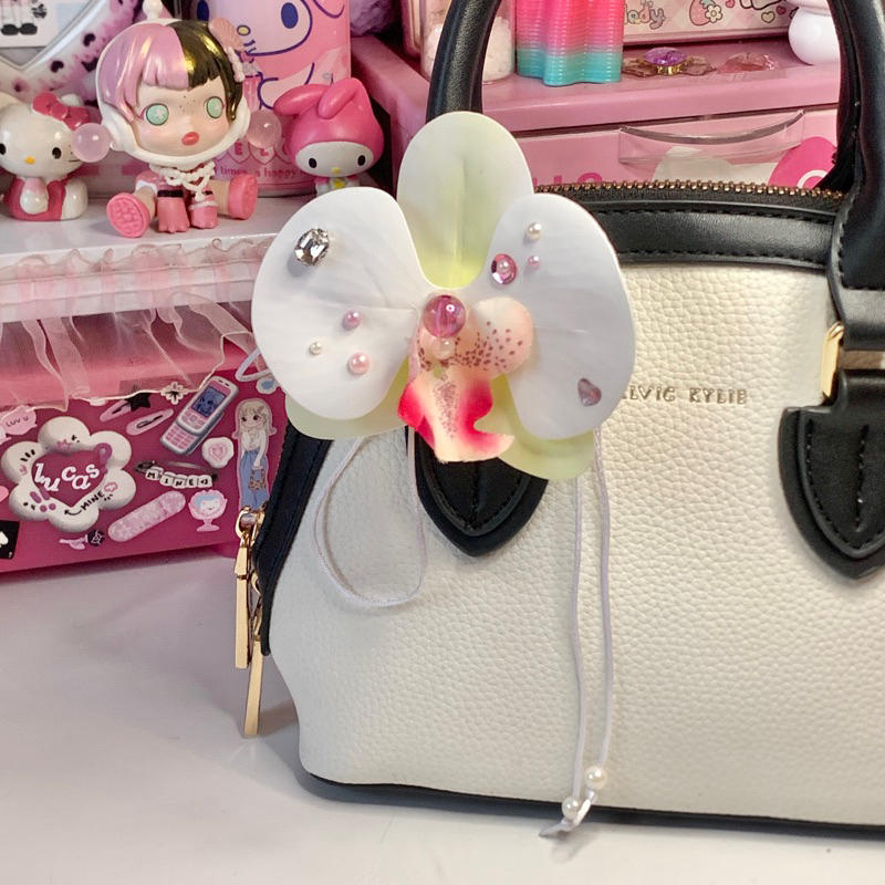 accessories orchid kalung bunga anggrek orchid neckle hiasan bunga anggrek gantungan bunga anggrek k