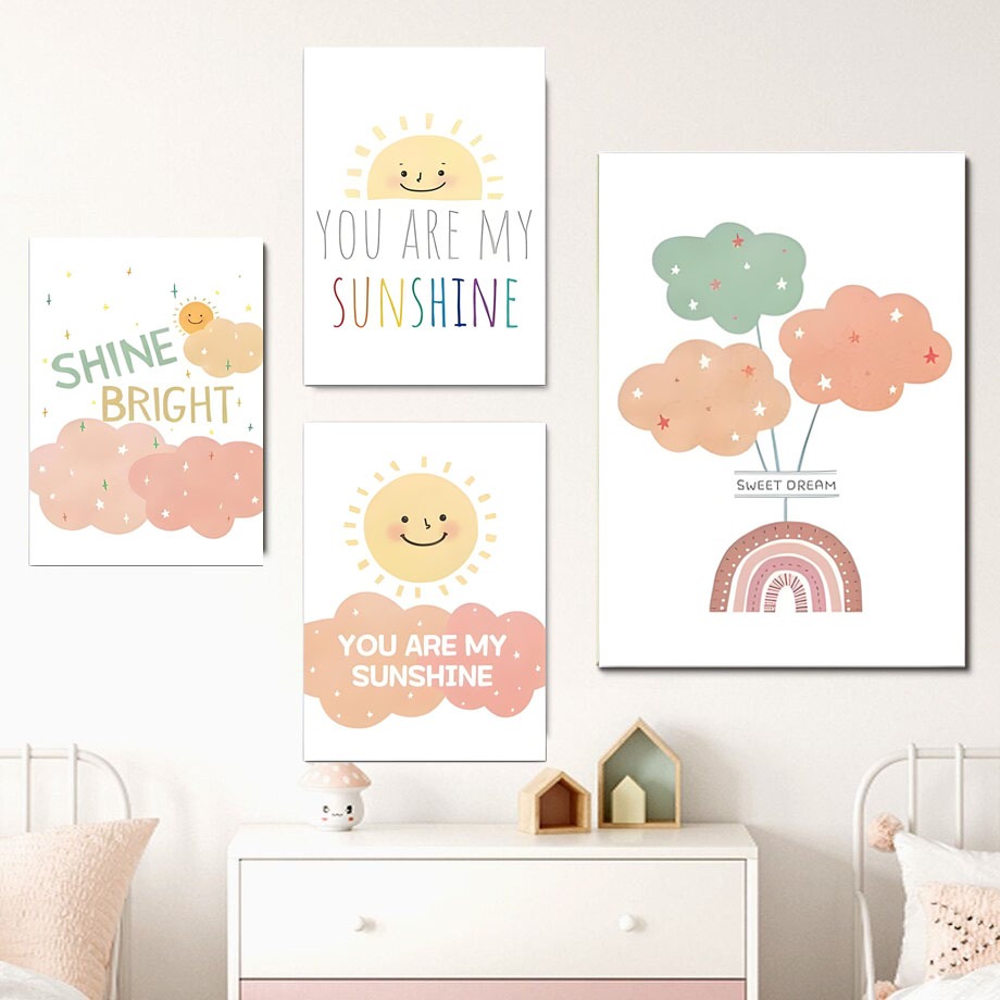 Hiasan Dinding Kamar Anak Tema Kata Motivasi Dekorasi Kamar Tidur Mural Dinding Dalam Ruangan