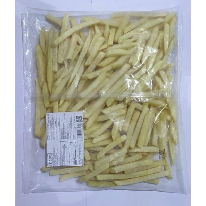 

Kentang Goreng Frozen Bentuk Straight Cut Import / French Fries Straight Cut Import | Berat Bersih 1kg