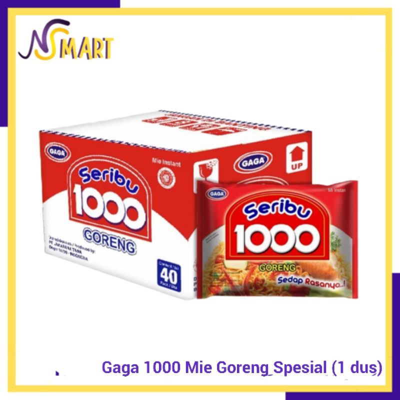 

GAGA 1000 Mie Goreng Spesial (1 dus = 40 pcs Harga Grosir)