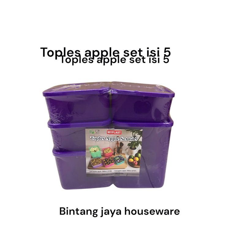 Toples Set Plastik dan toples set nampan