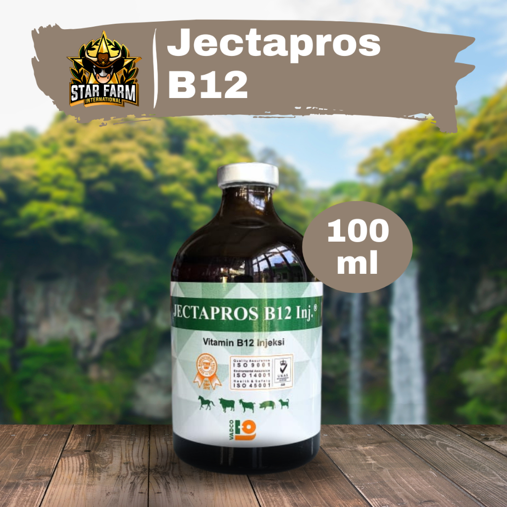 Obat Hewan Vitamin B12 Jectapros B12 Vadco 100 ml - STAR FARM