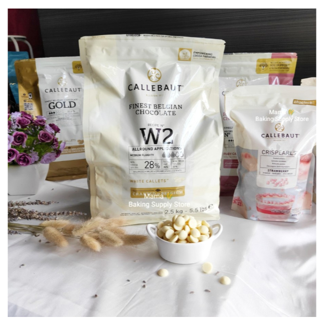 

CALLEBAUT Creamy Milk White Chocolate Callets Couverture 28% 100 gr