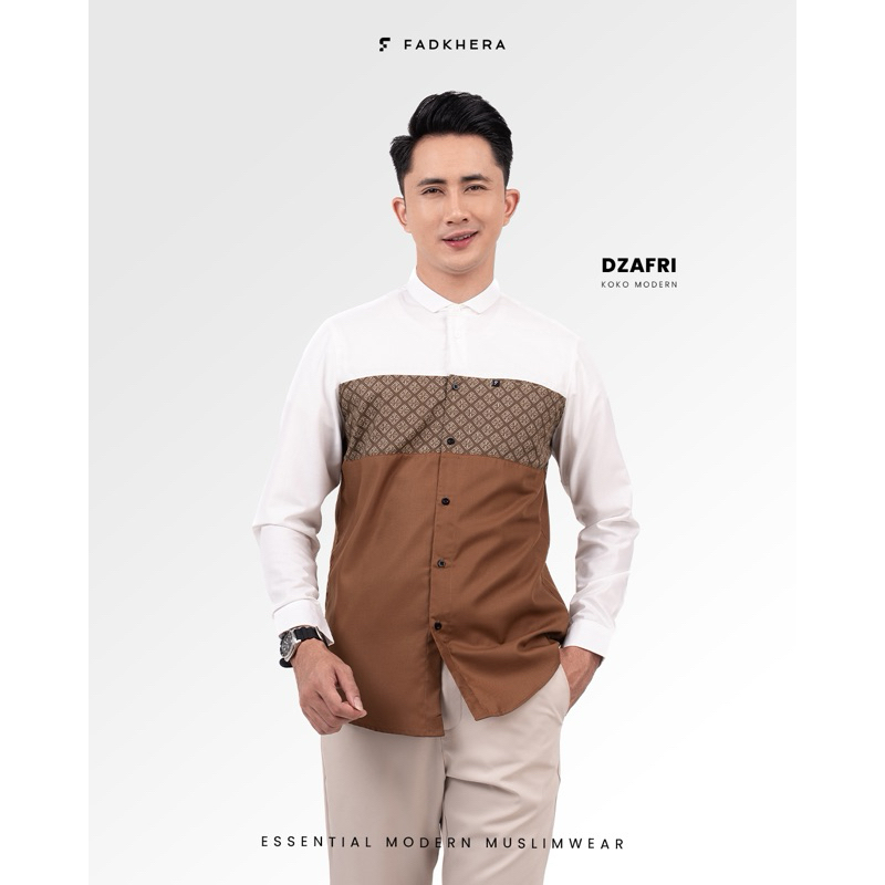 FADKHERA Dzafri Koko Modern Premium Pria Baju Koko Kemko Original 100%