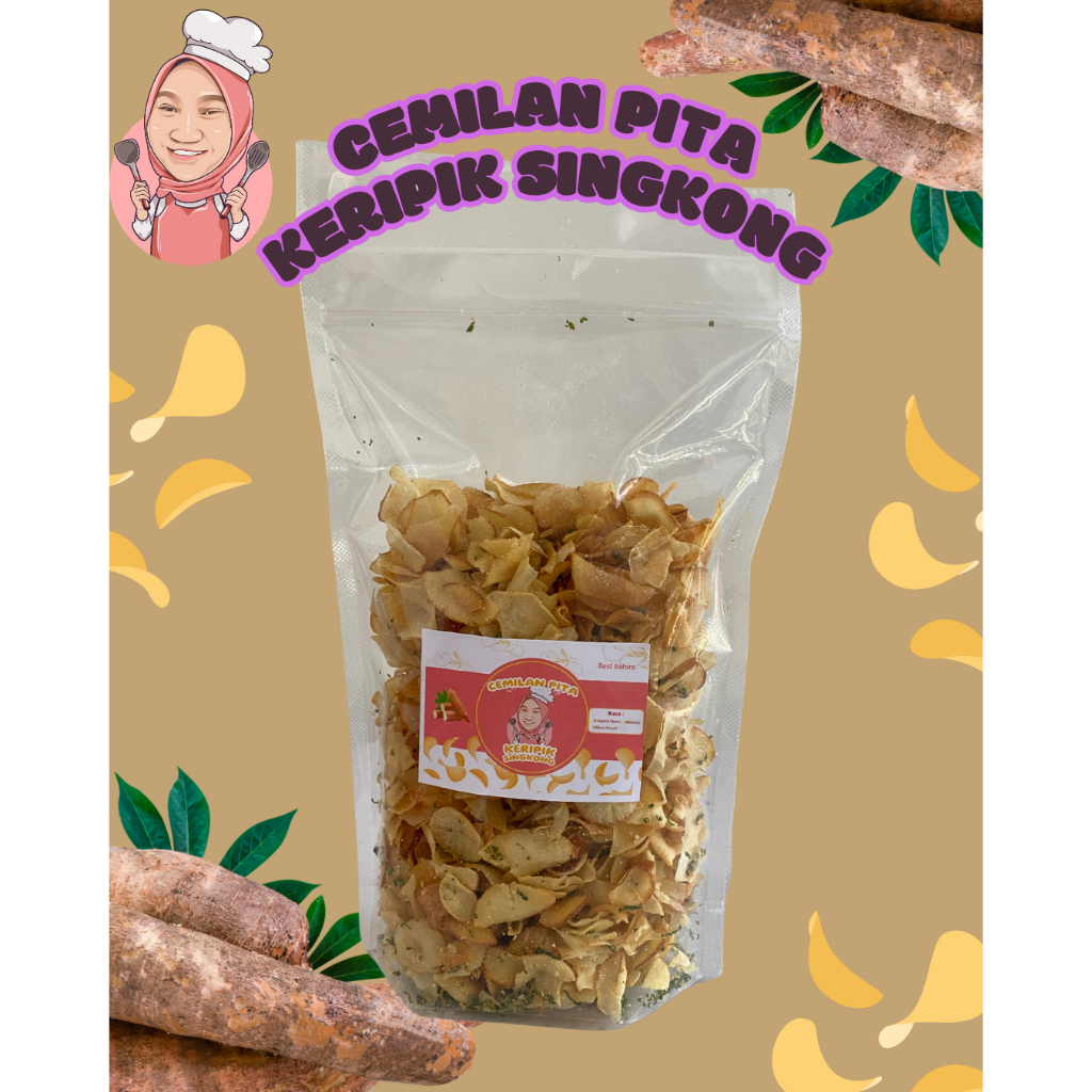 

Keripik Singkong Rasa Daun Kunyit
