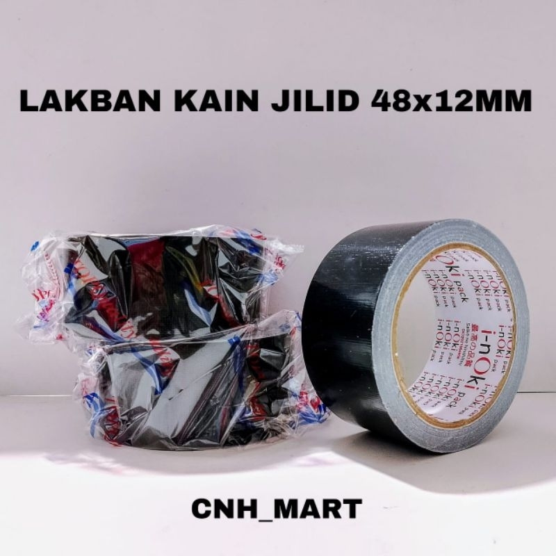 

Cloth Tape 2 Inch - Lakban Kain hitam - Cloth Tape Hitam Besar 2 inch 48 × 12 M I -NOKI