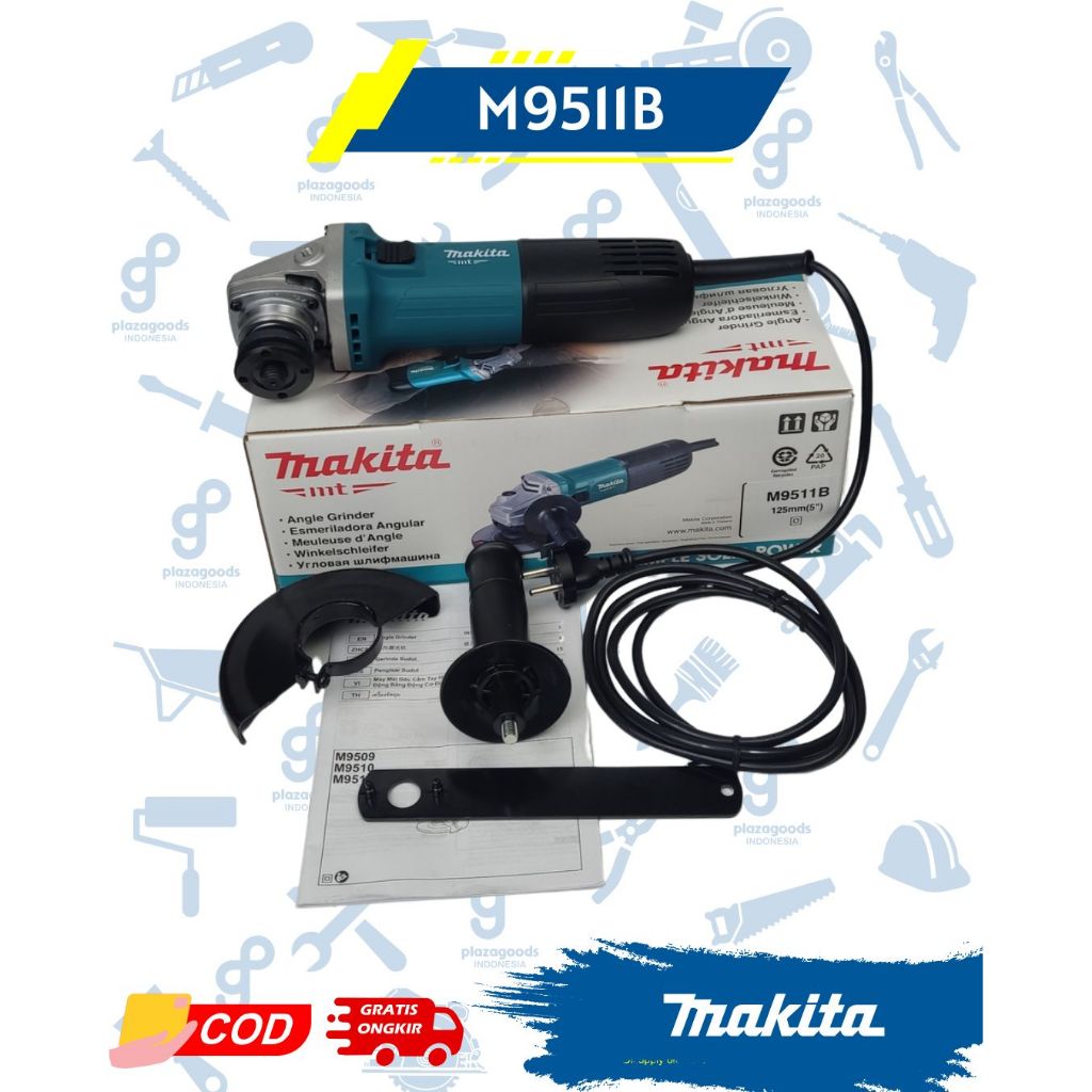 Mesin Gerinda Makita M9511B 5 Inch Angel Grinder Mesin Gerinda Tangan Makita