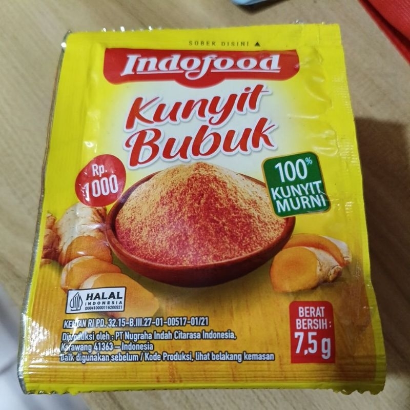 

indofood kunyit bubuk 7,5g x 10