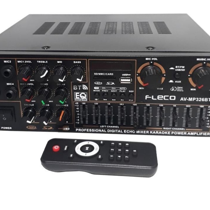 BEBAS ONGKIR Power Amplifier Fleco BT-326 Amplifier Bluetooth **