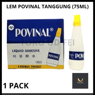 (1 PACK = 12 PCS) Lem Povinal tanggung/ Lem Povinal kertas/ Lem kertas povinal 75ML