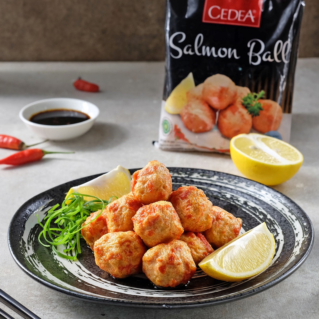 

CEDEA BOLA SALMON / OLAHAN IKAN 200GR