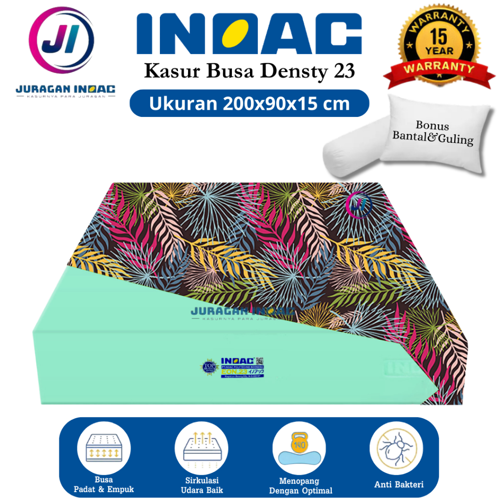 [ 200x90x15 ] Kasur Busa Inoac Single Murah Tebal 15 cm Garansi 20 Tahun Original