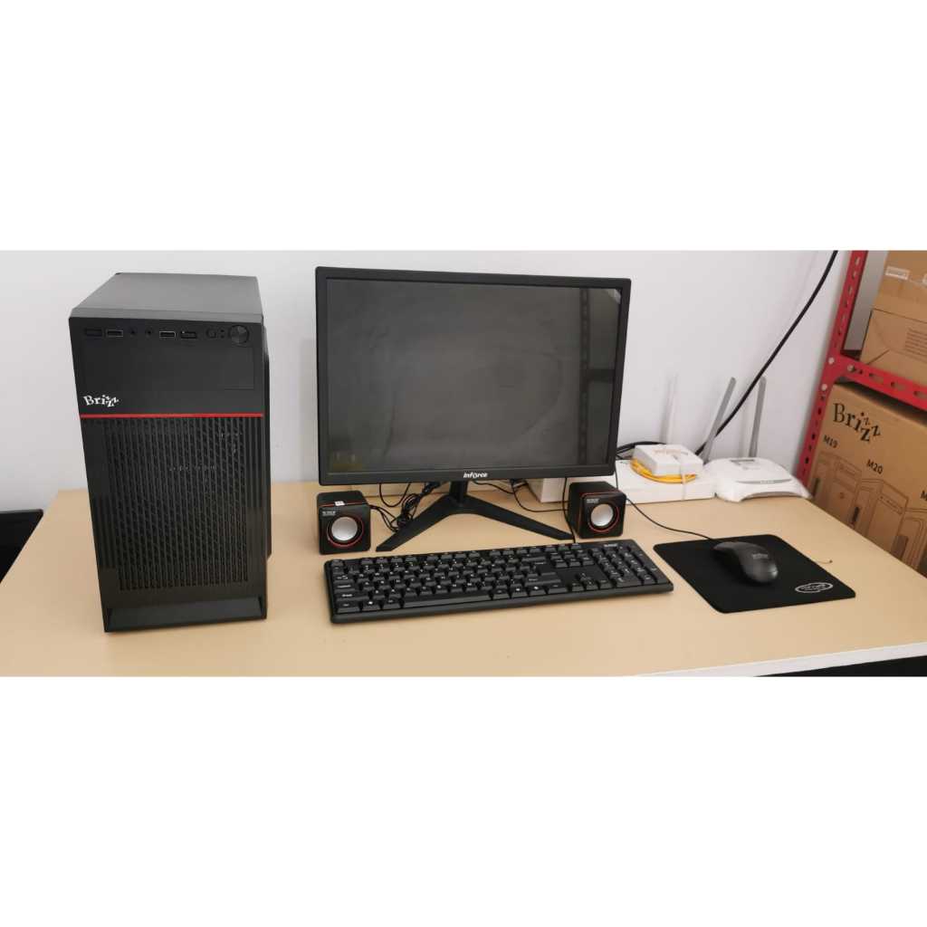 RAKITAN PC KANTOR SEKOLAH KASIR MURAH  I3 GEN 3 FULLSET