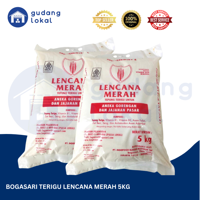 

Bogasari Tepung Lencana Merah 5kg