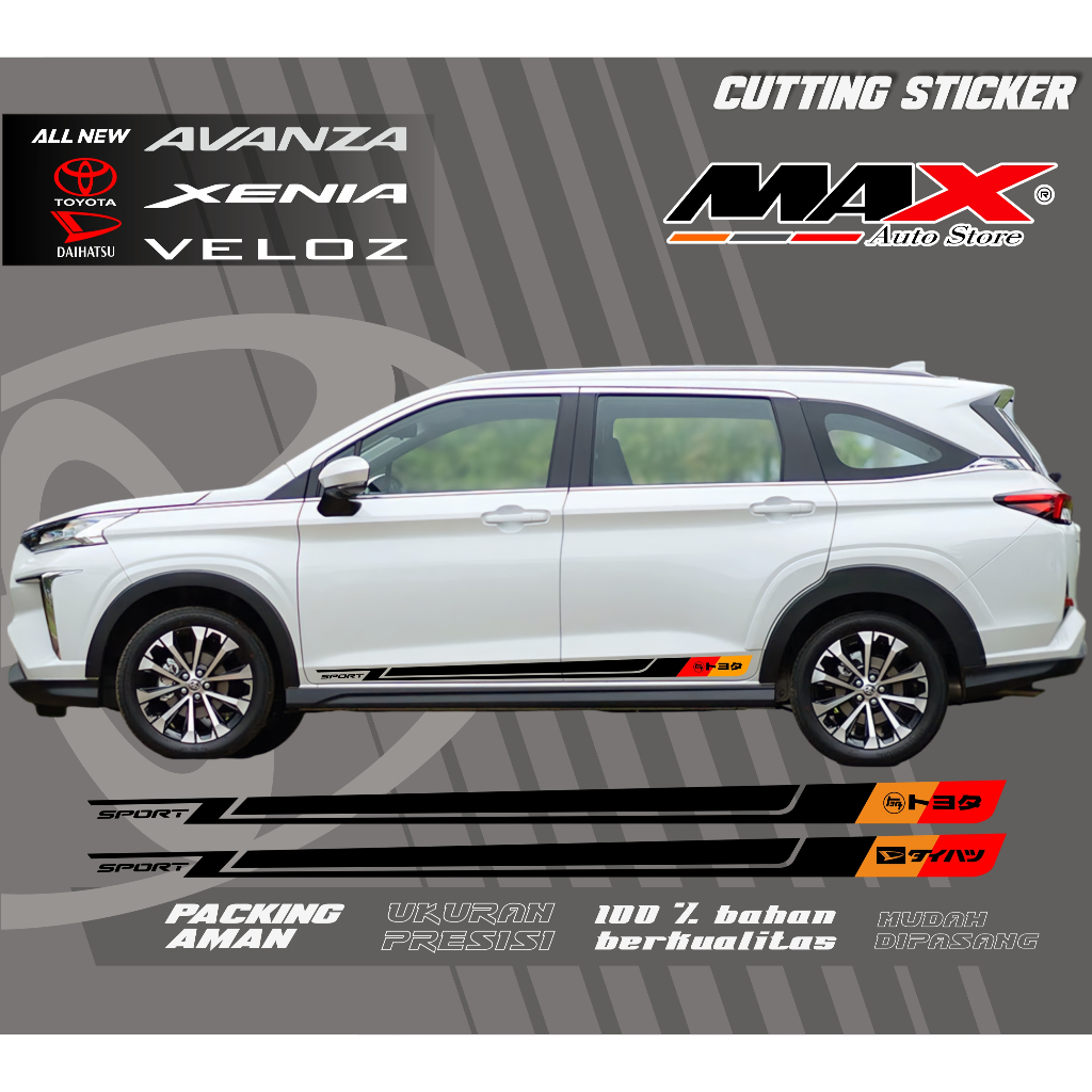 STICKER TOYOTA ALL NEW AVANZA VELOZ 2022 ALL NEW XENIA  2022 2025