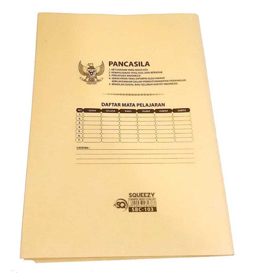 

Grosir (1packs/20Lbr ) Sampul Buku Coklat Dan Plastk BOXY UK Buku Campus Besar