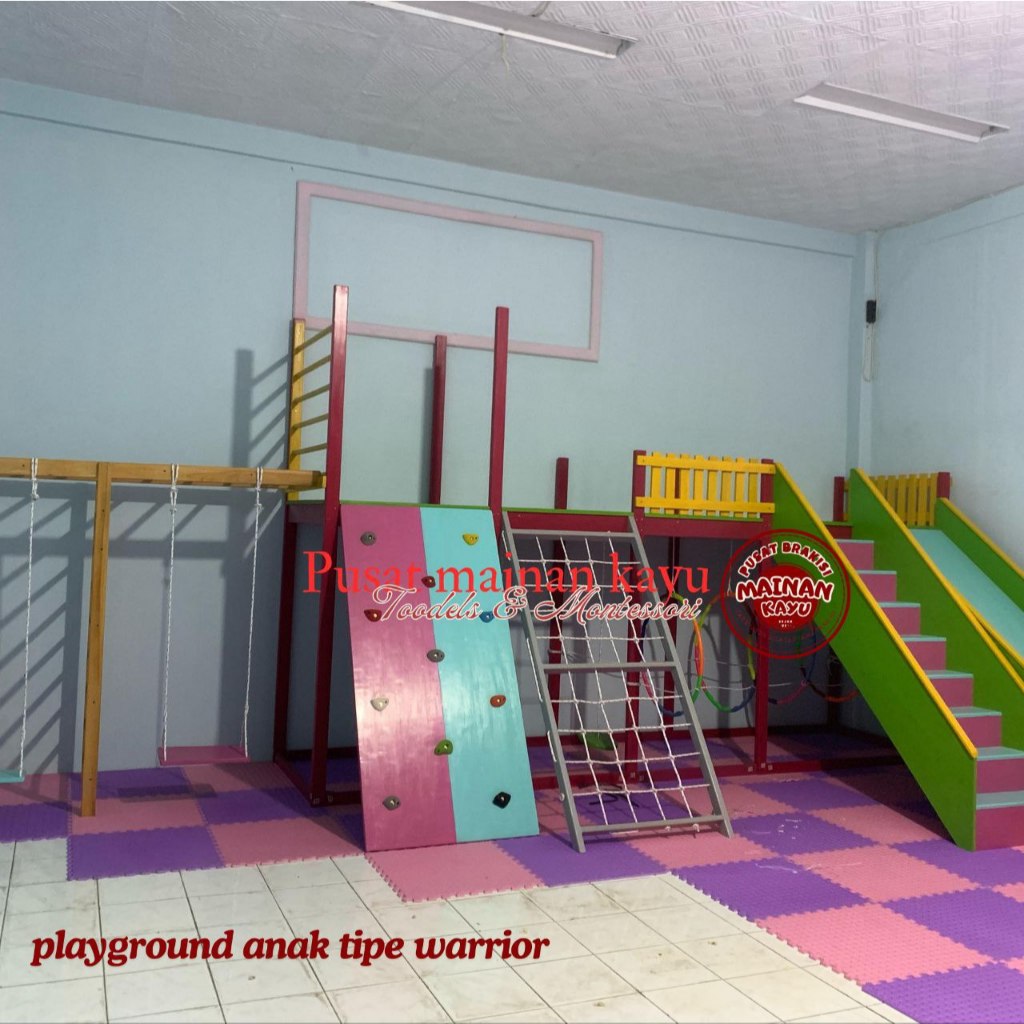 Mainan Kayu Anak Tipe Warrior playground besar murah