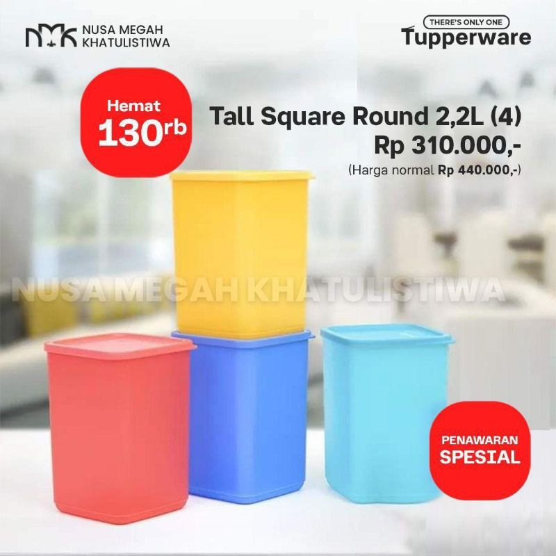 toples tall 2.2L ori tupperware