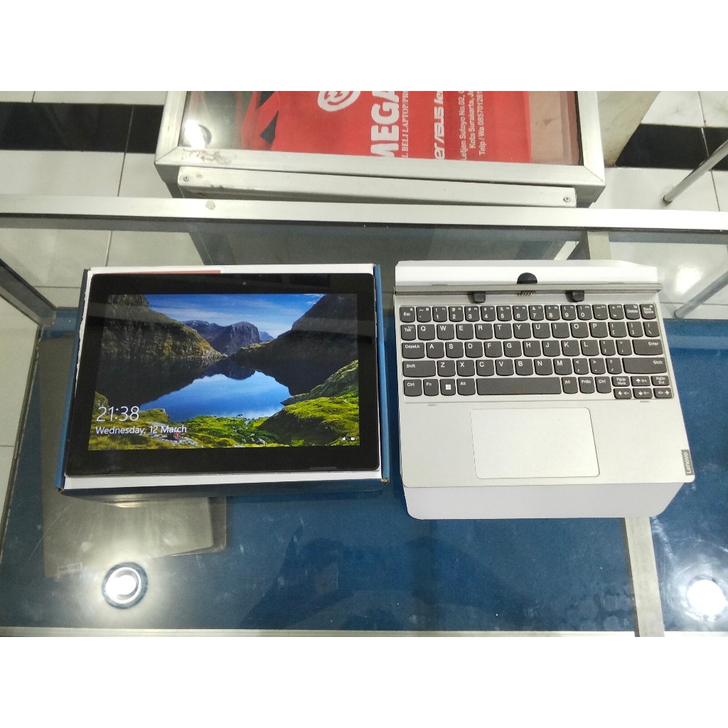 Laptop Baru Lenovo IDEAPAD D330 Celeron N4020 Ram 8gb SD 128gb 10" FHD