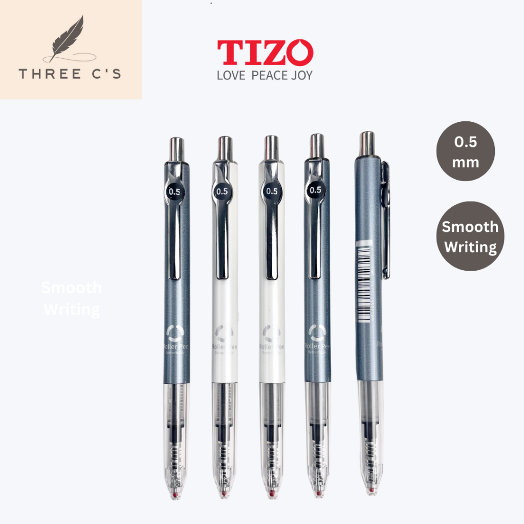 

Pulpen Pena Roller Gel Pen Hitam Enak 0.5 1 Pack 12pcs TIZO